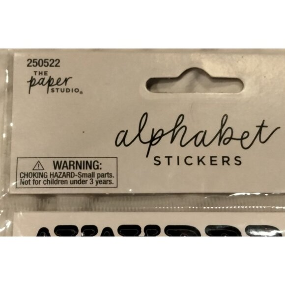 Paper Studio Black Alphabet Stickers 250522 New - Picture 3 of 4